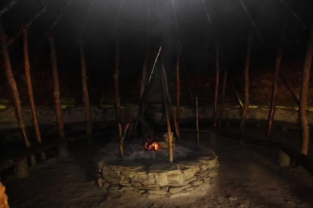 Hearth inside a Celtic Roundhouse